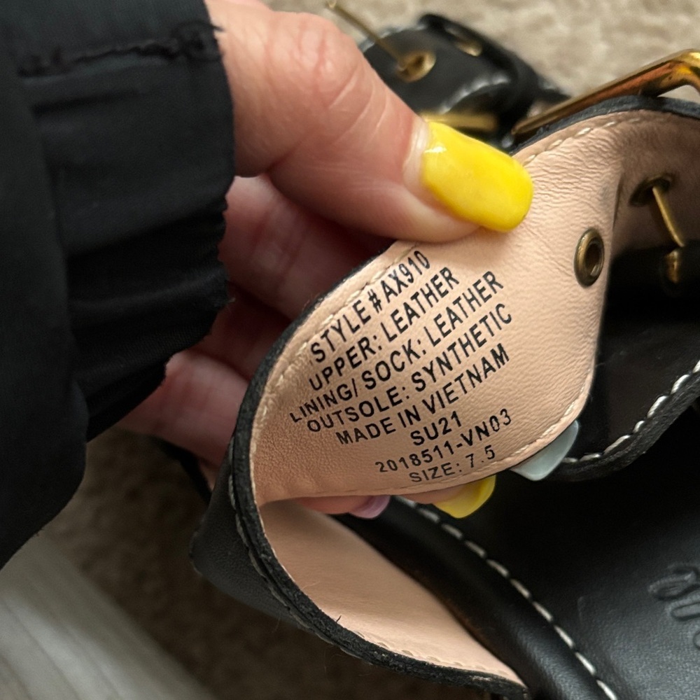 J.Crew Women’s Leather clog Sandals size 7.5 - Picture 7 of 8